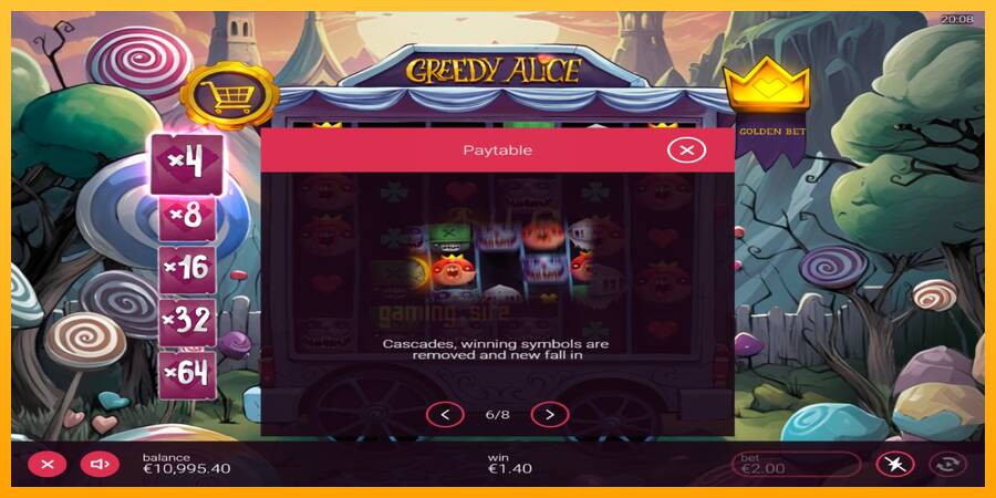 Greedy Alice gaming machine for money, picture 5