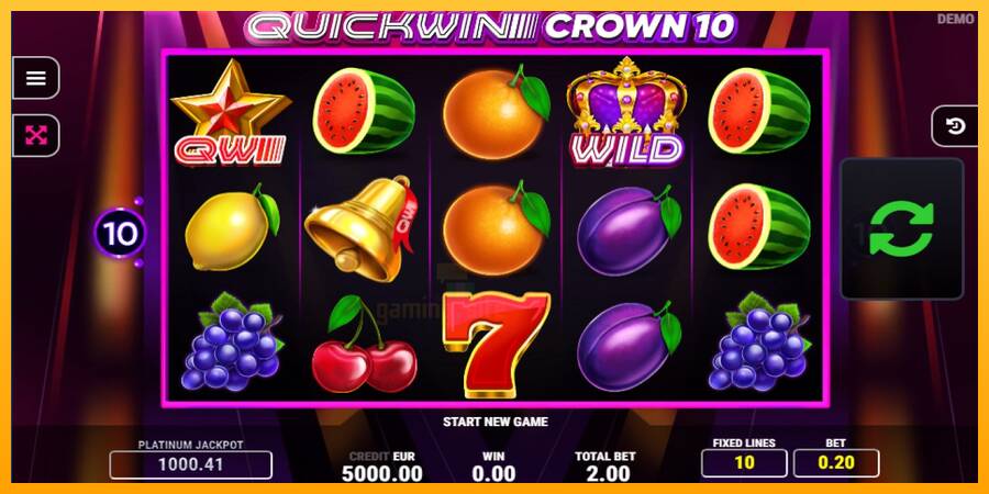 Quick Win Crown 10 gaming machine for money, picture 1