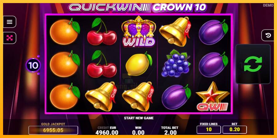 Quick Win Crown 10 gaming machine for money, picture 2