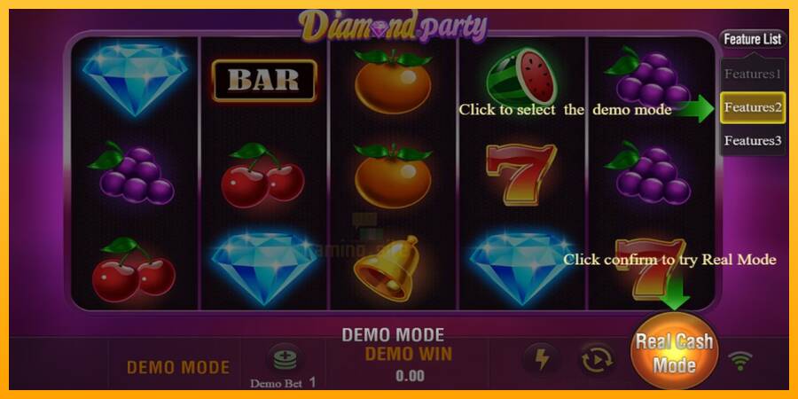 Diamond Party gaming machine for money, picture 2