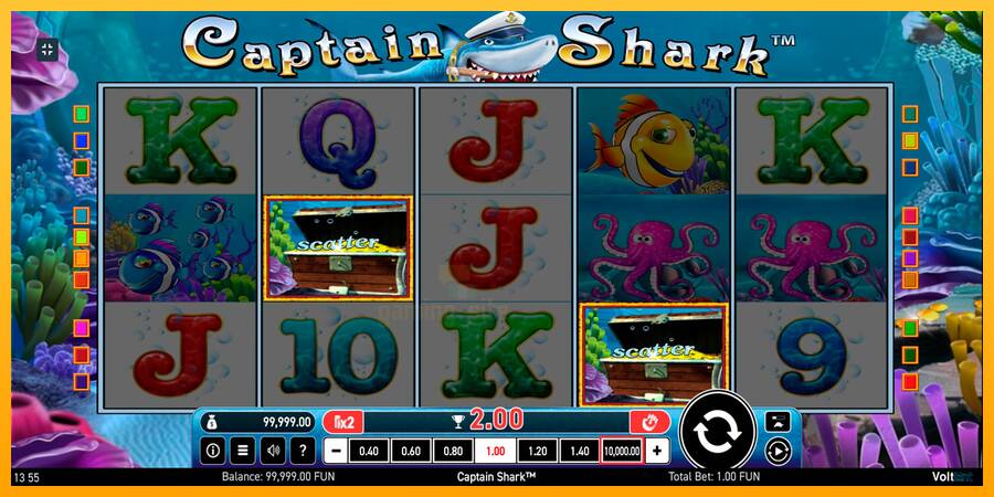 Captain Shark gaming machine for money, picture 3