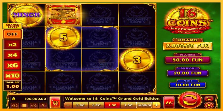 16 Coins Grand Gold Edition Halloween Jackpots gaming machine for money, picture 1