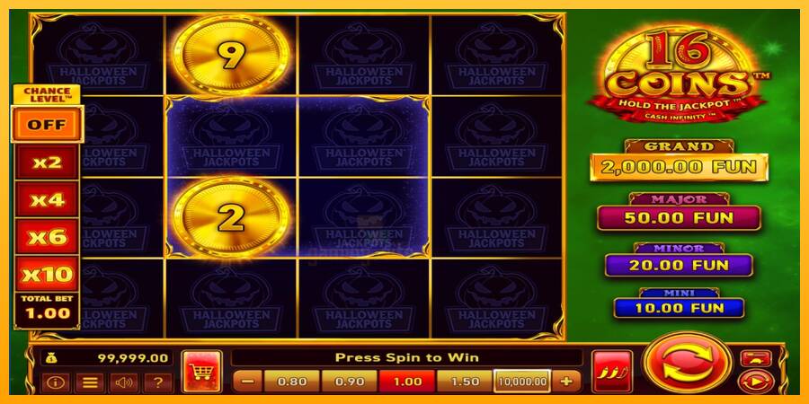 16 Coins Grand Gold Edition Halloween Jackpots gaming machine for money, picture 2