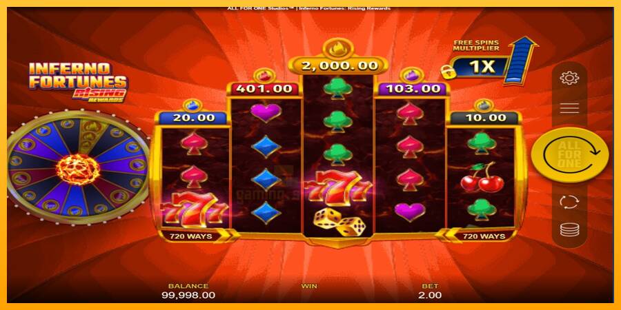 Inferno Fortunes: Rising Rewards gaming machine for money, picture 2