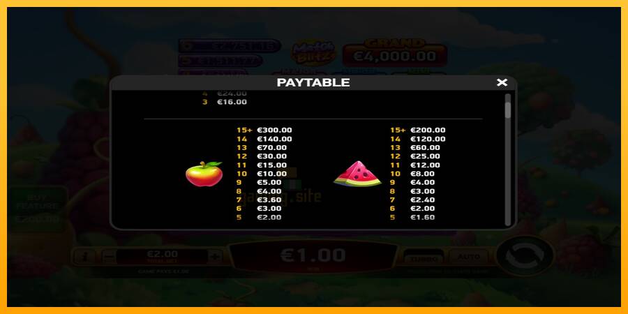 Giga Match Fruits gaming machine for money, picture 5