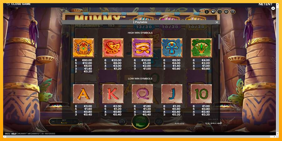 Mummy Megaways gaming machine for money, picture 6