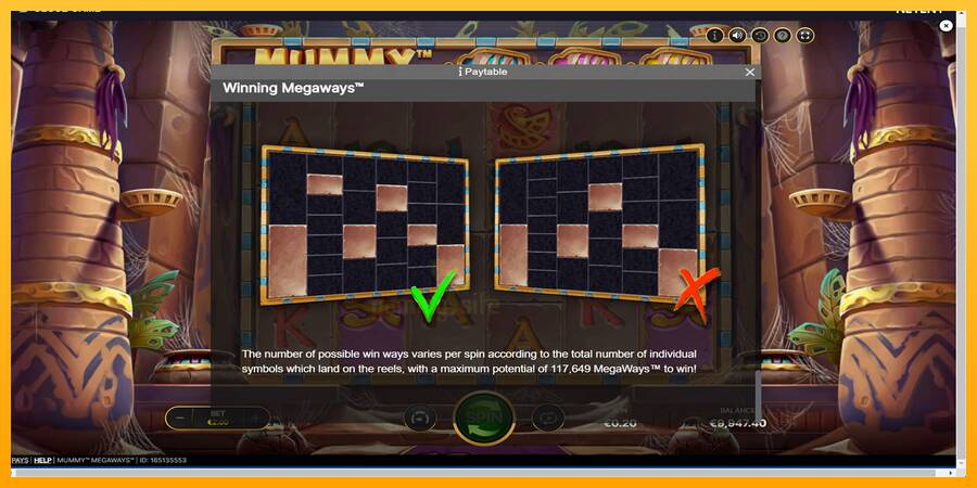 Mummy Megaways gaming machine for money, picture 7