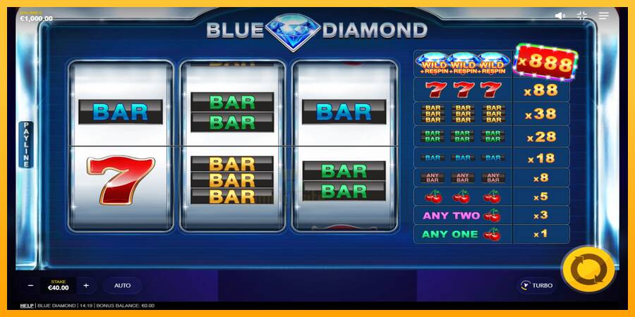 Blue Diamond gaming machine for money, picture 2