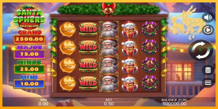 Santa Sphere: Hold the Spin gaming machine for money, picture 1