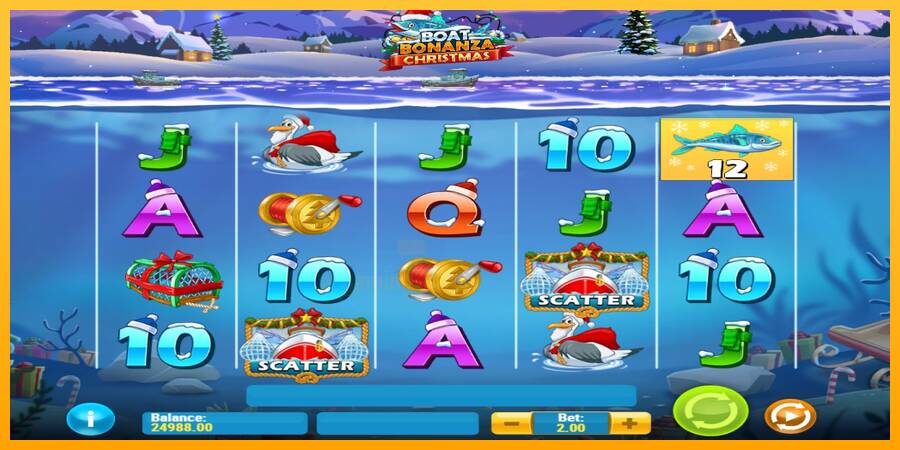 Boat Bonanza Christmas gaming machine for money, picture 3