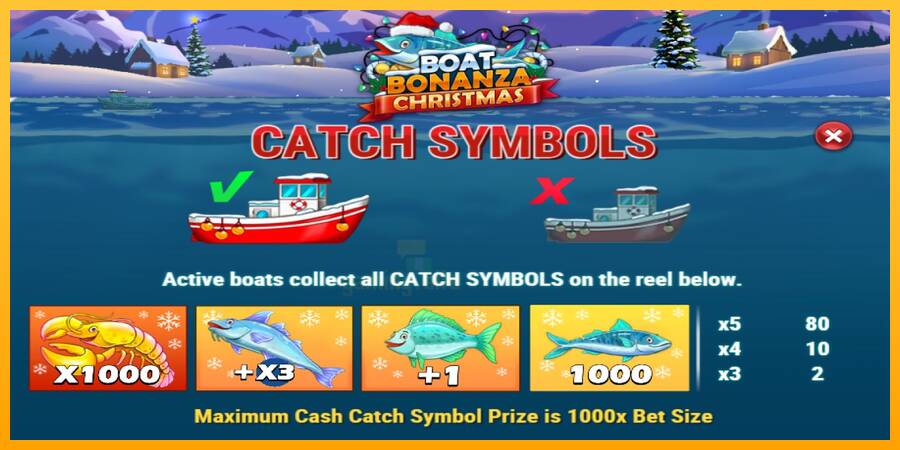 Boat Bonanza Christmas gaming machine for money, picture 4