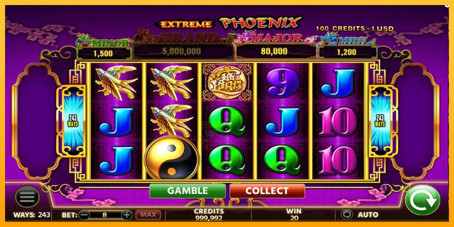 Extreme Phoenix gaming machine for money, picture 1