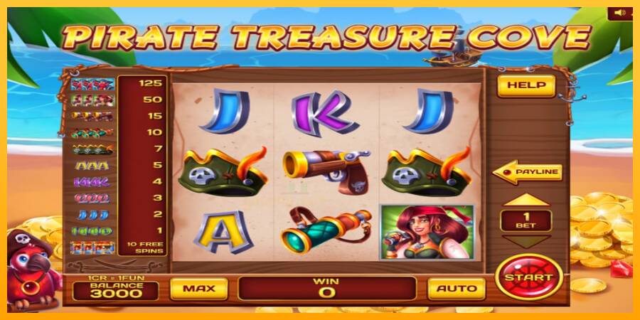 Pirate Treasure Cove Pull Tabs gaming machine for money, picture 1