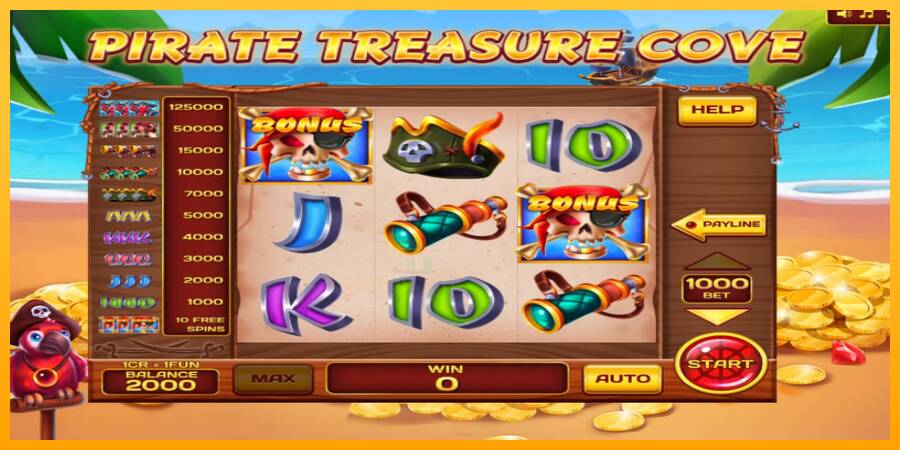 Pirate Treasure Cove Pull Tabs gaming machine for money, picture 2