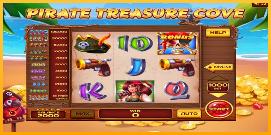 Pirate Treasure Cove Pull Tabs gaming machine for money, picture 3