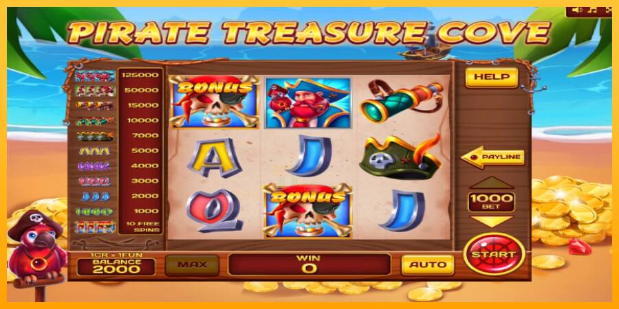 Pirate Treasure Cove Pull Tabs gaming machine for money, picture 4