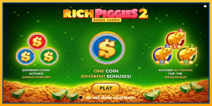 Rich Piggies 2: Bonus Combo gaming machine for money, picture 1