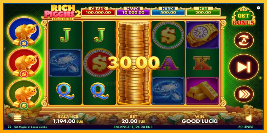 Rich Piggies 2: Bonus Combo gaming machine for money, picture 3