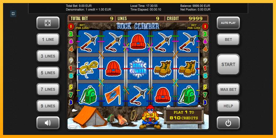 Rock Climber gaming machine for money, picture 1