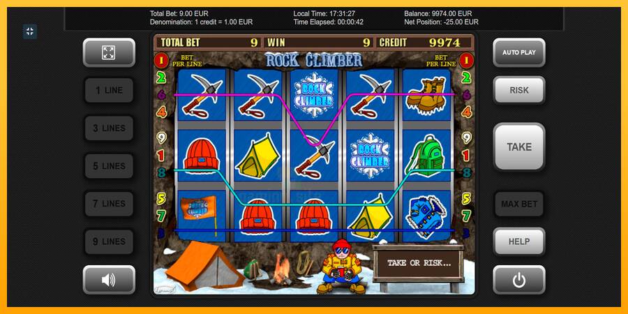 Rock Climber gaming machine for money, picture 3