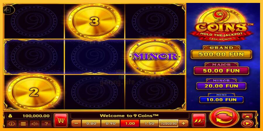 9 Coins gaming machine for money, picture 1