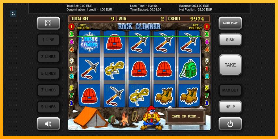 Rock Climber gaming machine for money, picture 4