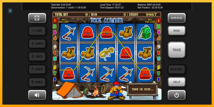 Rock Climber gaming machine for money, picture 5