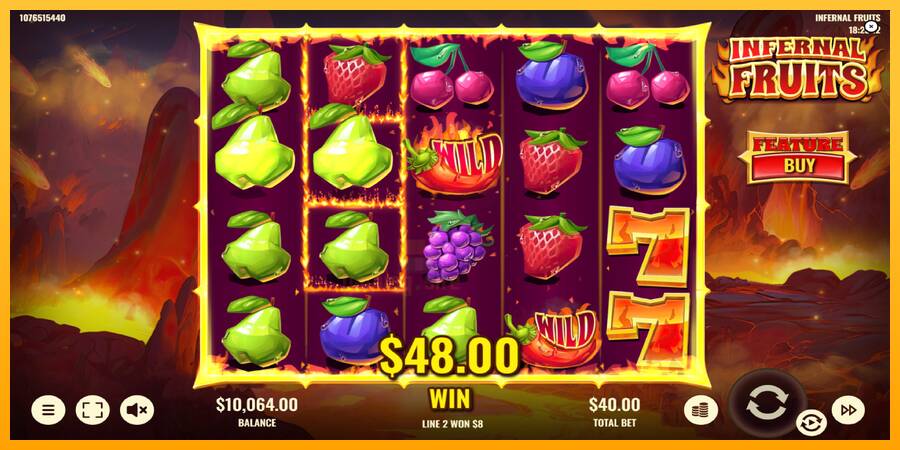 Infernal Fruits gaming machine for money, picture 4