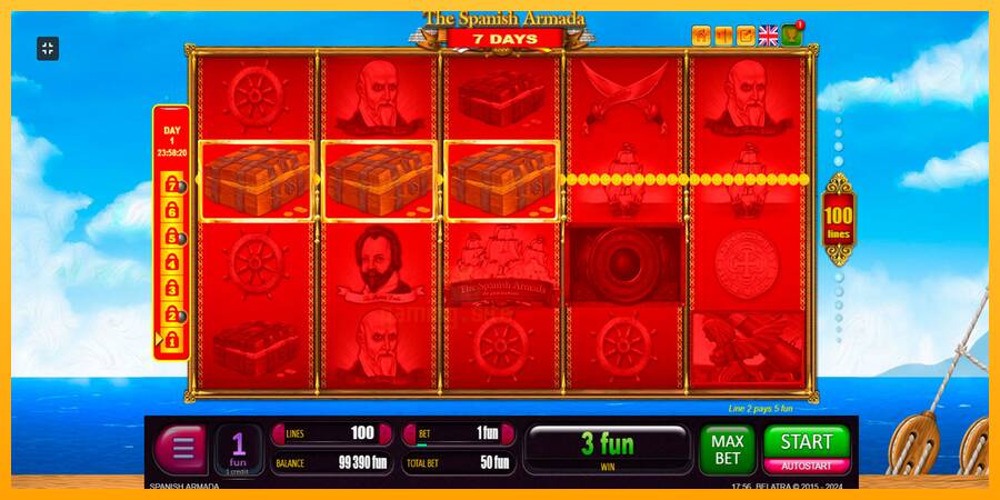 7 Days Spanish Armada gaming machine for money, picture 4