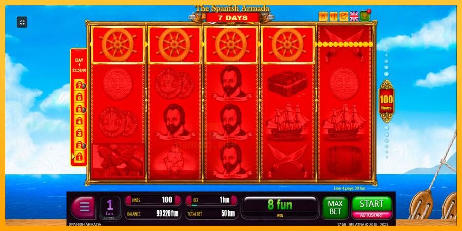 7 Days Spanish Armada gaming machine for money, picture 5