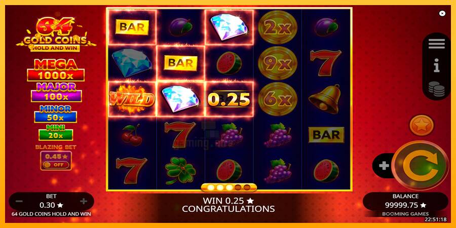 64 Gold Coins Hold and Win gaming machine for money, picture 3