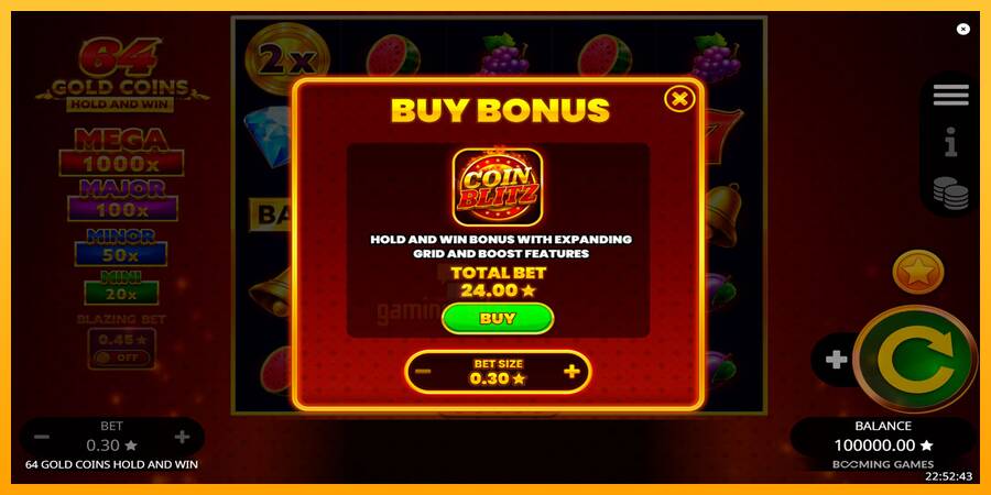 64 Gold Coins Hold and Win gaming machine for money, picture 5