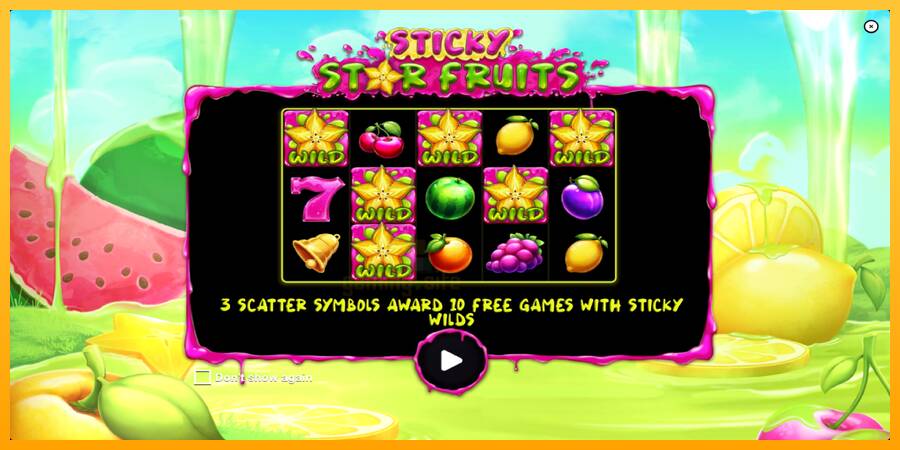 Sticky Star Fruits gaming machine for money, picture 1