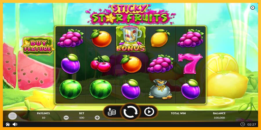 Sticky Star Fruits gaming machine for money, picture 2