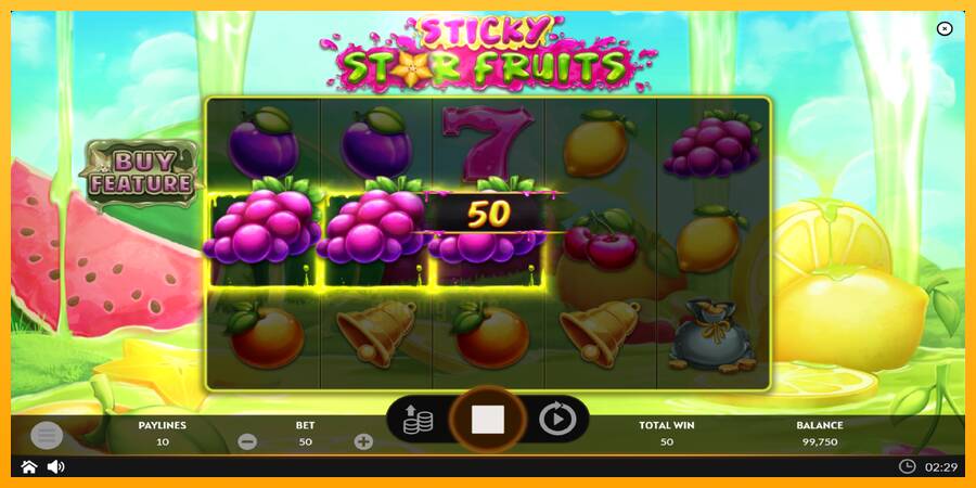 Sticky Star Fruits gaming machine for money, picture 3