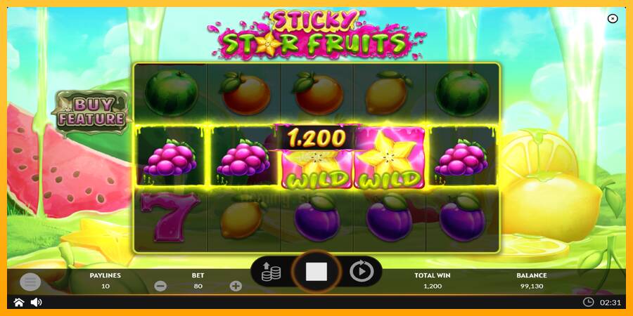 Sticky Star Fruits gaming machine for money, picture 4