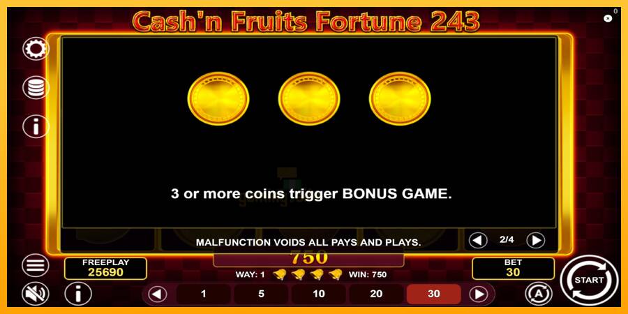 Cashn Fruits Fortune 243 gaming machine for money, picture 7