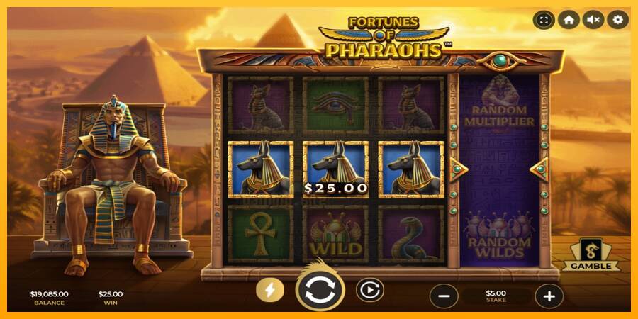 Fortunes of Pharaohs gaming machine for money, picture 3