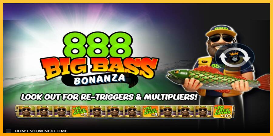 888 Big Bass Bonanza gaming machine for money, picture 1