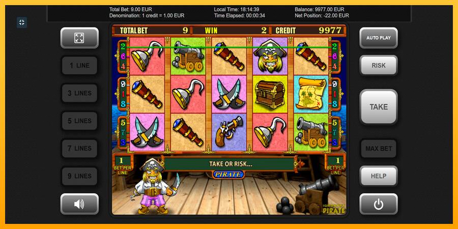 Pirate gaming machine for money, picture 3