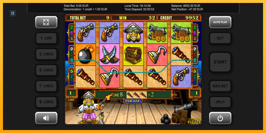 Pirate gaming machine for money, picture 4