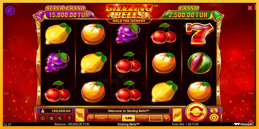 Sizzling Bells gaming machine for money, picture 2