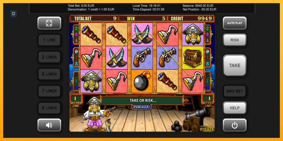 Pirate gaming machine for money, picture 8