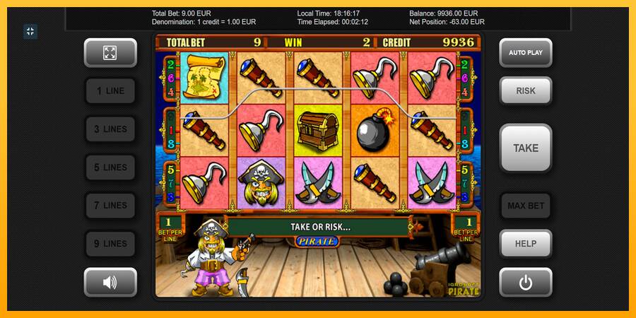 Pirate gaming machine for money, picture 9