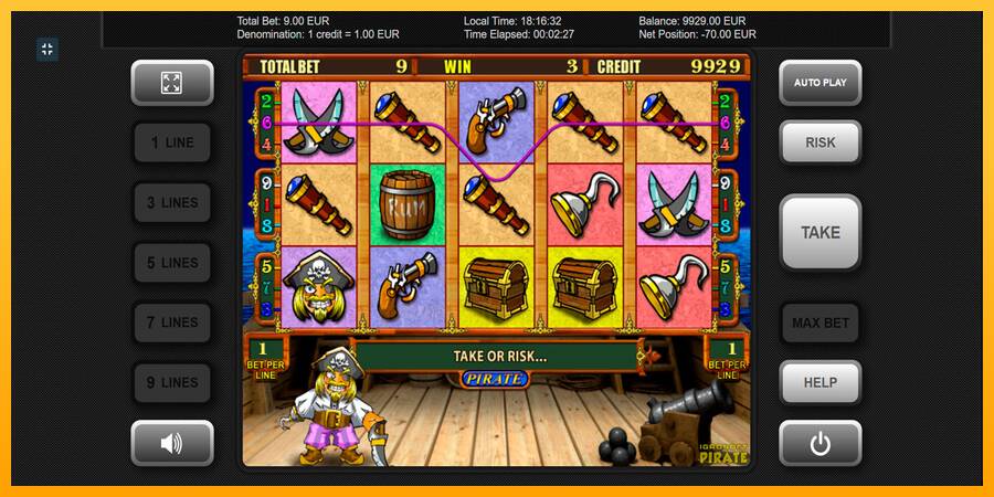 Pirate gaming machine for money, picture 10