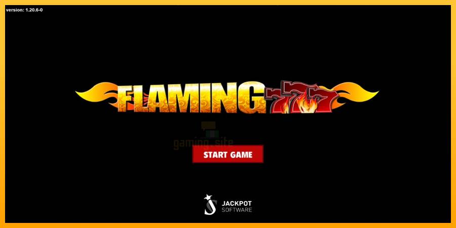 Flaming 777 gaming machine for money, picture 1