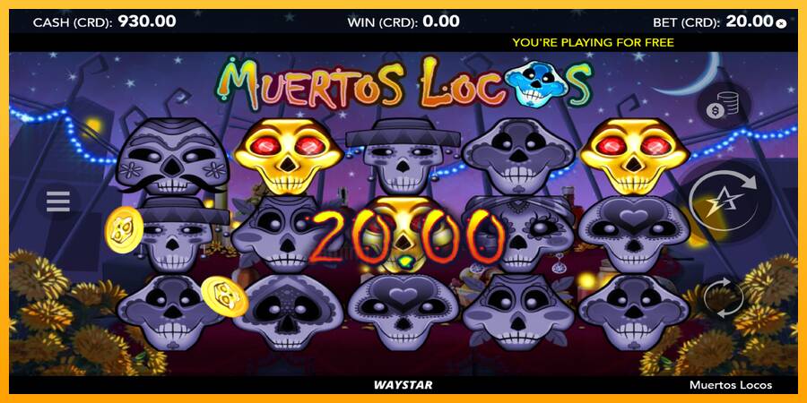 Muertos Locos gaming machine for money, picture 2