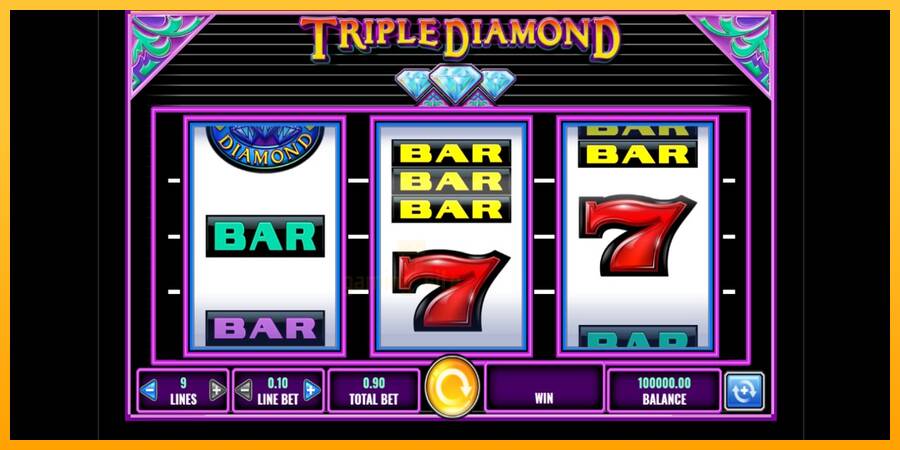 Triple Diamond gaming machine for money, picture 1