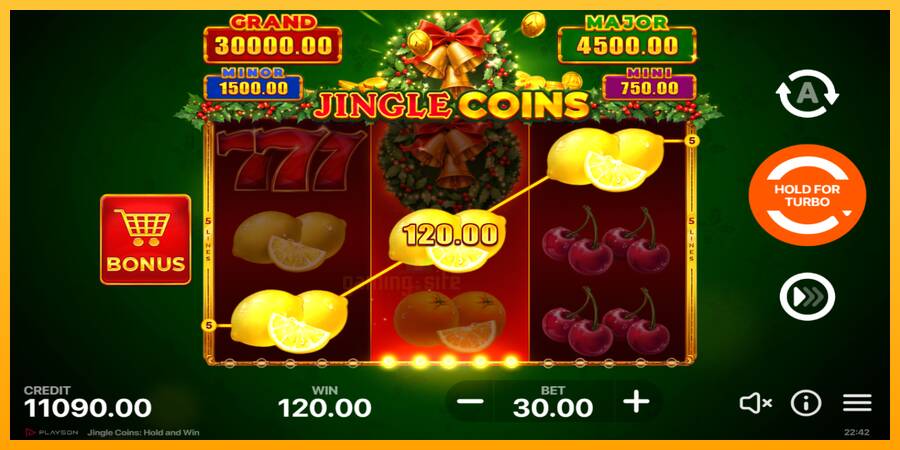 Jingle Coins gaming machine for money, picture 3