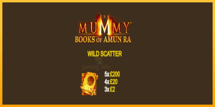 The Mummy Books of Amun Ra gaming machine for money, picture 5